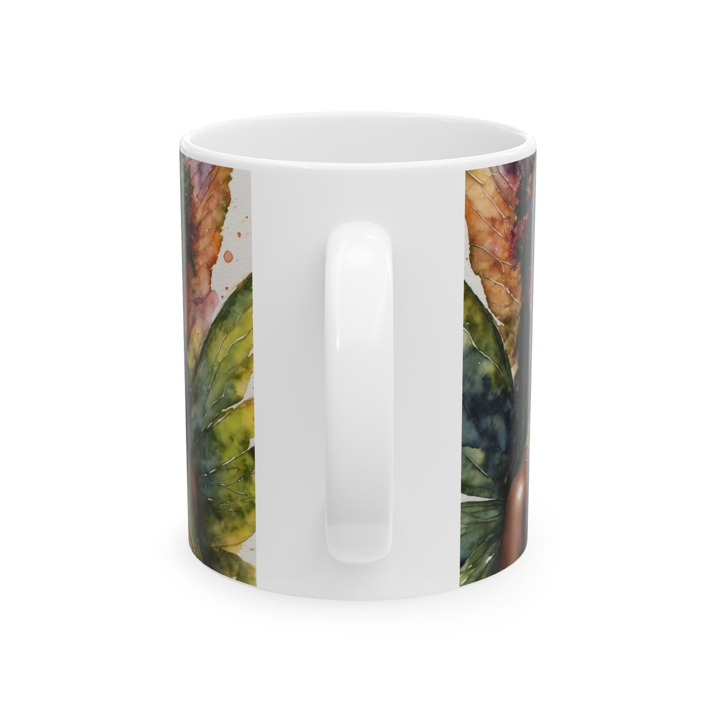 Beautiful Moldavite Inspired Fairy Ceramic Mug 11oz