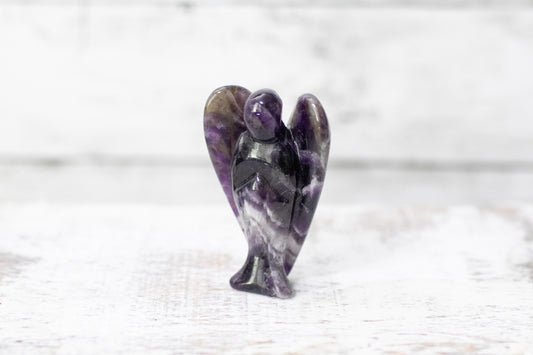 Beautiful Dream Amethyst Carved Angel Crystal