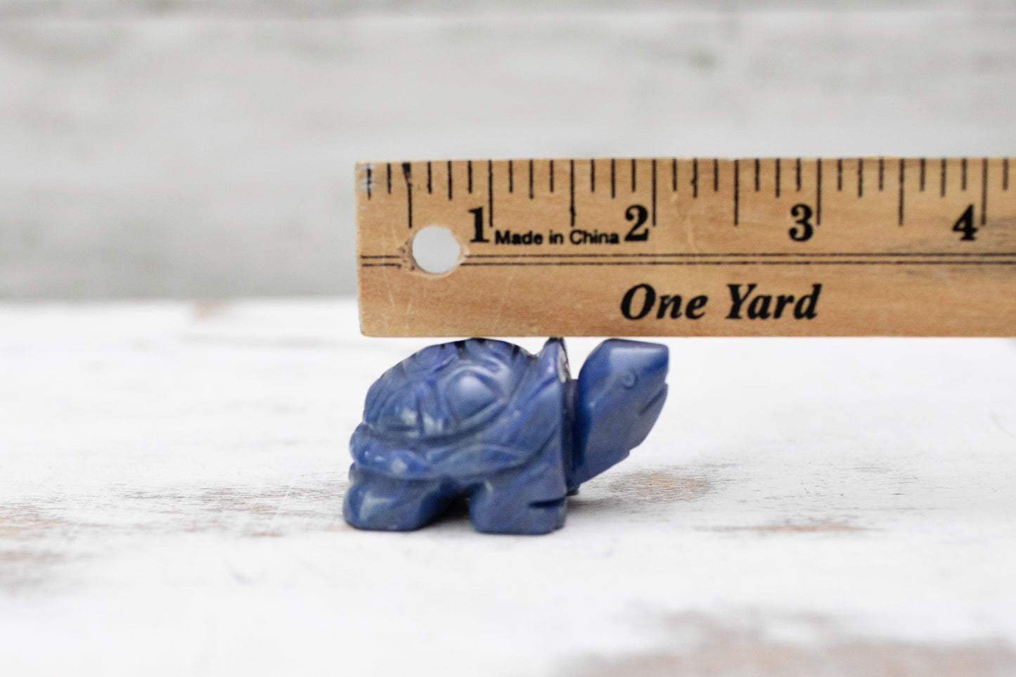 Cute Blue Aventurine Turtle Crystal Carving
