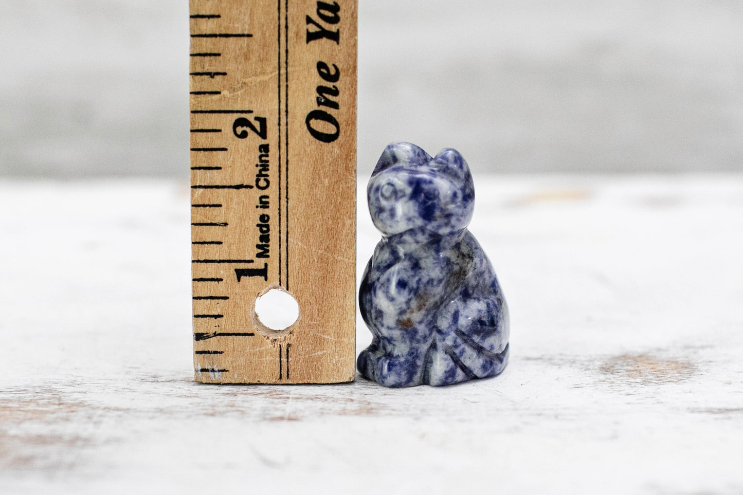 Sodalite Mini Cat Crystal Carving