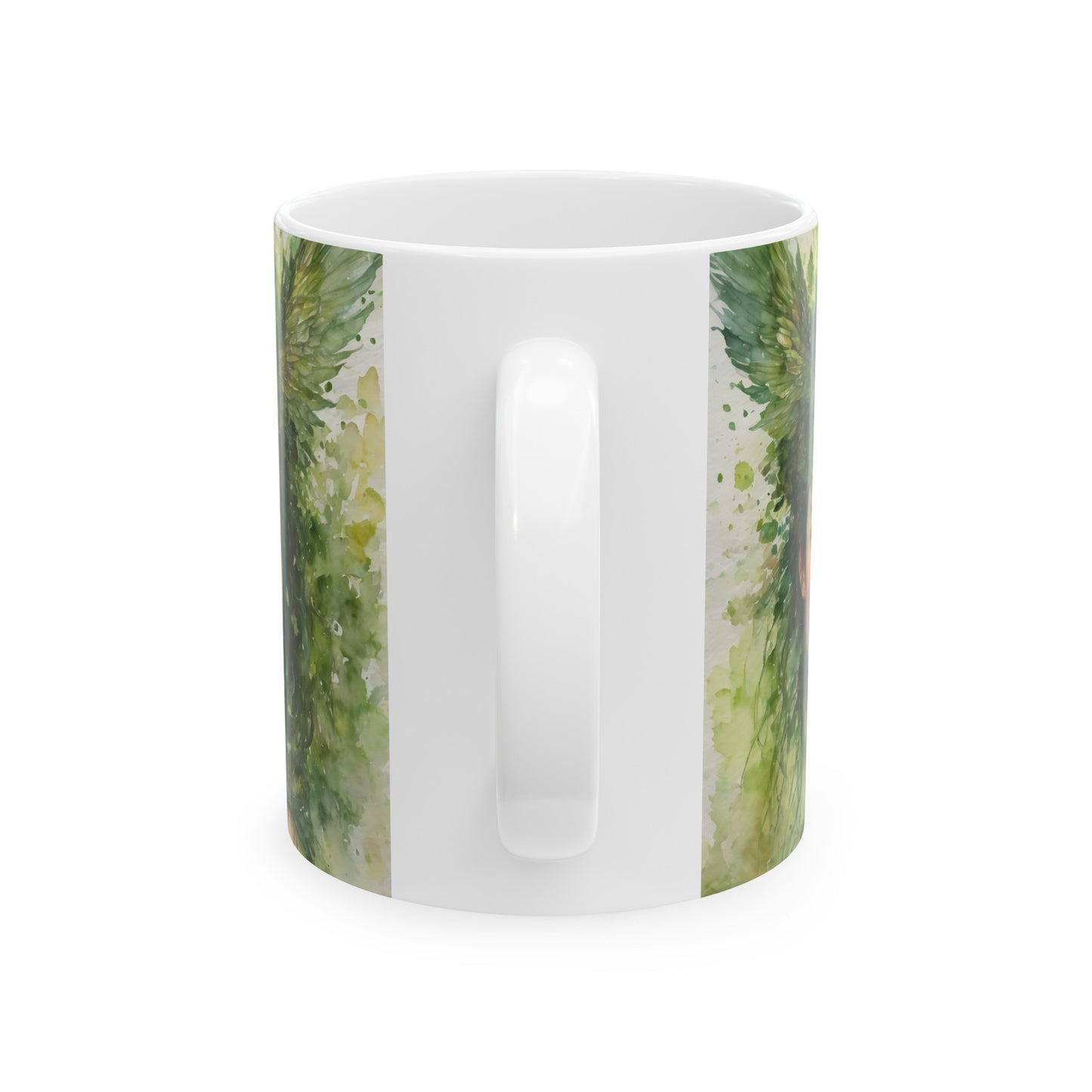 Magical Moldavite Forest Fairy Ceramic Mug 11oz