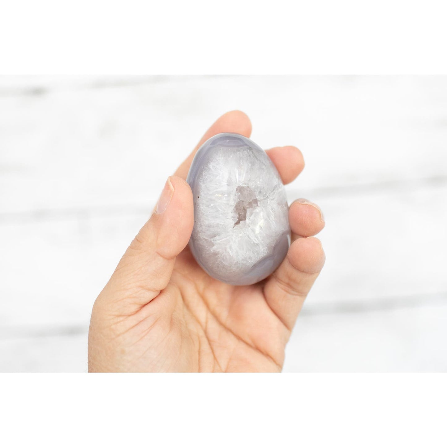 Druzy Agate Egg Crystal